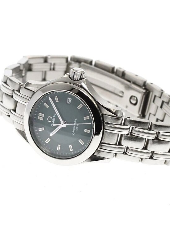 OMEGA Seamaster120M 2581.72 Date green Dial Quartz Ladies Watch_908584 main image 5